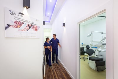 Image of hallway area, luxury dental clinic 3 Step Smiles Glasgow
